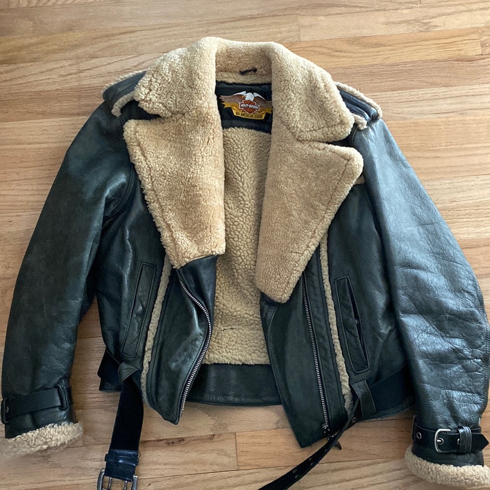 Vintage Harley Davidson Leather Coat BEAUTIFUL CONDITION